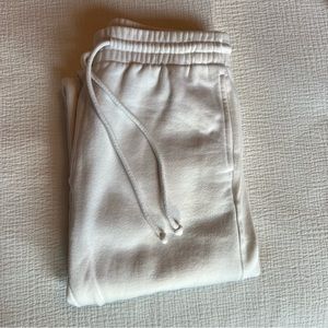 Aritzia tna boyfriend sweatpant white